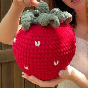 Cams Crochet Closet Strawberry Plushie